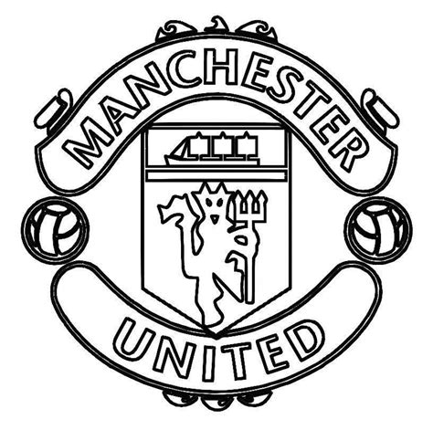 Printable Manchester United Colouring Pages